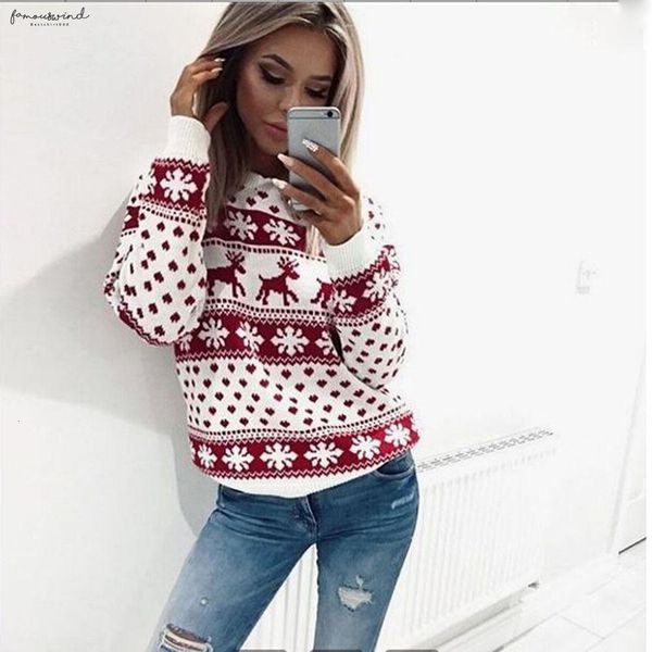 

рождество гадкий свитер женщина с длинным рукавом пуловер свитер олени новый год рождество свитер женщины перевозка груза падения, White;black