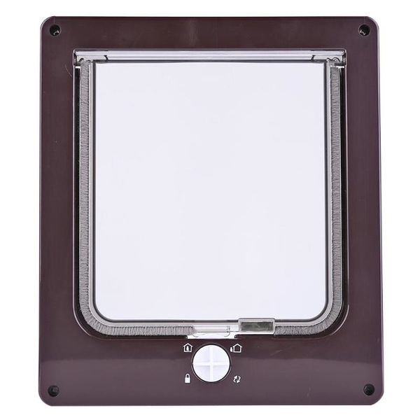 

4 way lockable dog cat kitten дверь безопасность лоскут дверь abs пластик животные малого pet cat собак ворота двери зоотовары 27 * 23 * 5 с