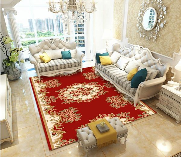 

european and american style carpet super soft rug indoor modern shag area rug silky rugs bedroom floor mat living room carpet