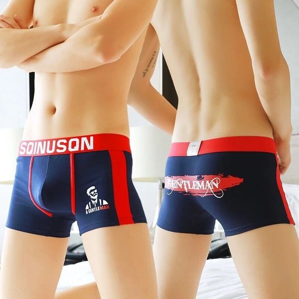 

ezde6 summer men's underwear boxer under shorts and underpants pants fashion cotton shorts fashion brand breathable pilling four-angle, Black;white