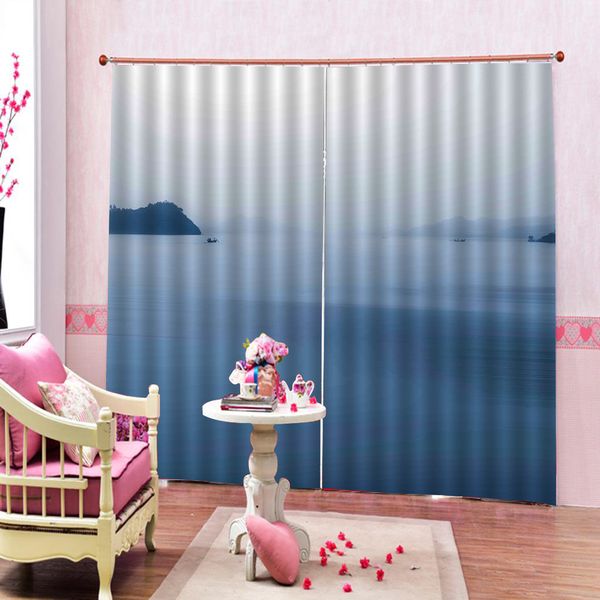 2019 Foggy Sea Scenery Curtain For Living Room Bedroom Blackout Window Drapes Home Deocr Customizable Any Size Left And Right Side From A1048874333