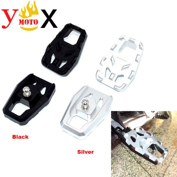 

motorcycle front footpeg enlarger extender footrest pedal extension cnc for crf1000l crf1000 2015-2017 2016 15 16 17