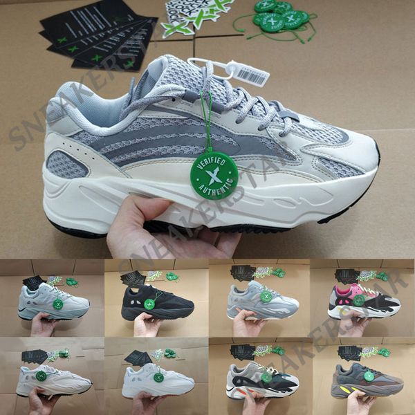 

2019 Wave Runner 700 V2 Mens Running Shoes Mauve Inertia Geode Static Reflective Kanye West AthleticTrainers Women Sports Sneaker Size 36-46