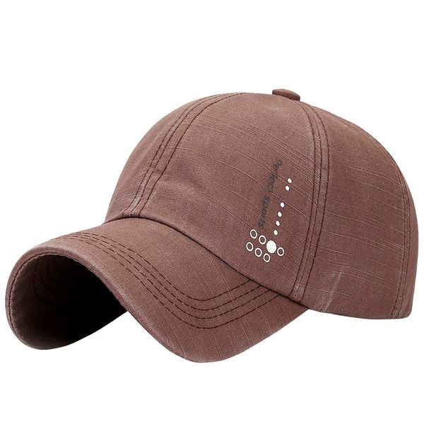 

solid adjustable sport hats casual breathable men plain washed cap casual sport cotton adjustable baseball cap hip-hop hat, Blue;gray