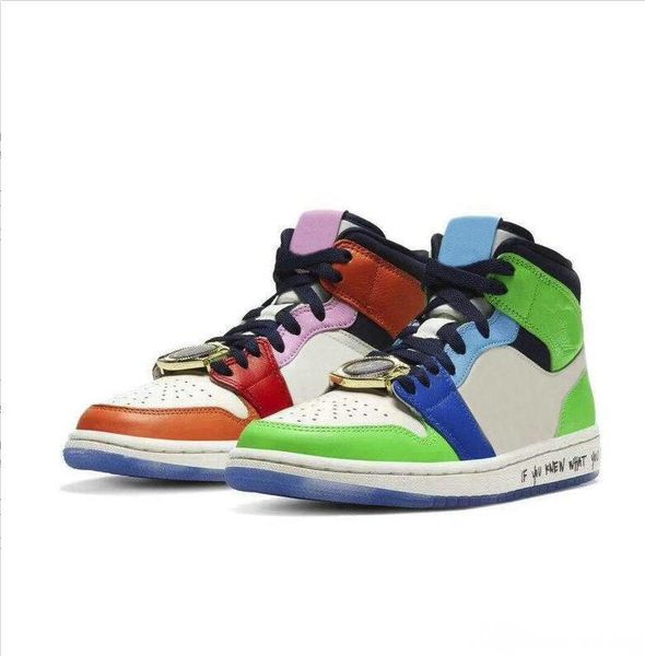 

melody ehsani x 1 mid wmns fearless women mens basketball shoes watch lace jewel 1s designer sneakers cq7629-100 us11