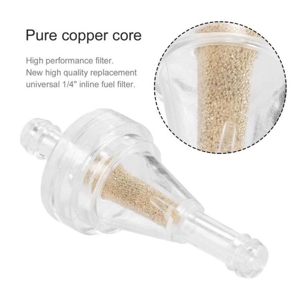 

10шт 1/4 " прозрачный встроенный топливный газовый фильтр заменить мотоцикл для гольф-кара ezgo briggs stratton #s 694485