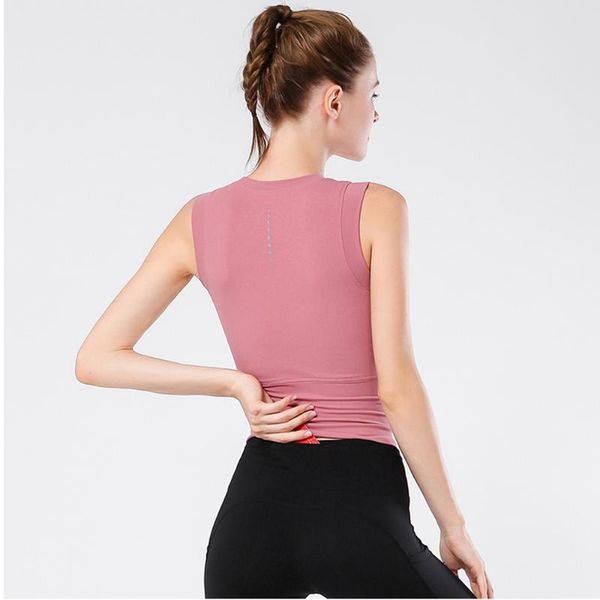 

2020 women yoga tank soft slim outdoor sports fitness exercise push up vest workout sleeveless shirt, White;red