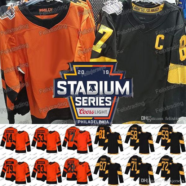 

Jake Guentzel 2019 Stadium Series Patric Hornqvist Jakub Voracek Carter Hart Claude Giroux Wayne Simmonds Sidney Crosby Phil Kessel Jersey