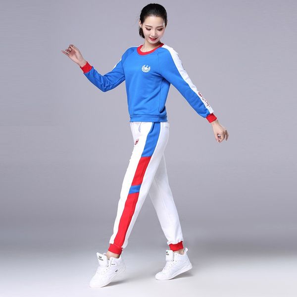 

cotton tracksuit women sportwear 2019 new spring fashion elegant 2 piece set women pants suits sets plus size 3xl 4xl 5xl, White