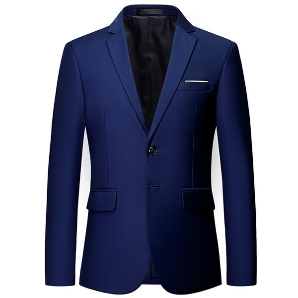 

men's solid color casual blazers spring autumn fashion business suit jackets slim fashion singer host tuxedo costume, White;black