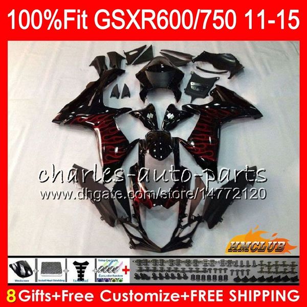 

injection for suzuki gsxr 600 750 gsxr750 11 12 13 14 15 16 10hc.14 gsxr-600 k11 gsxr600 2011 2012 2013 2014 2015 2016 fairing red flames