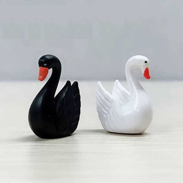 Decorazione domestica creativa Swan Decorazione di nozze bianca e nera Artigianato regalo per feste di nozze Decorazioni per la casa yq01488