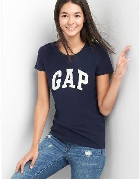 

2019 новых Gaps женская основная хлопковая футболка с длинным верхом сверху