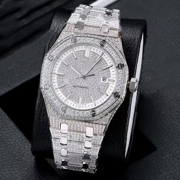 

Diamond luxury watch mens designer watches automatic movement watch montre de luxe top quality Wristwatches iced out watch stainless steel