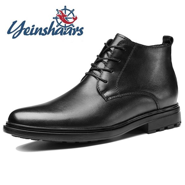 

2020 mens shoes genuine leather black business formal shoes men casual breathable wedding dress office high 48