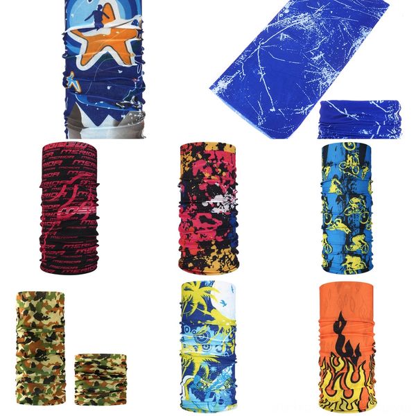 

7h1tv summer new outdoor cycling half face mask cool elastic ice fabric bike neck scarf facemask sport sun protection bicycle, Black