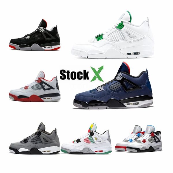 

оптовая лучшее качество 4s 2020 разводят низкий черный кобель мужчины баскетбол обувь 4s цементно-серый черный красный бред 4 pale цитрон та