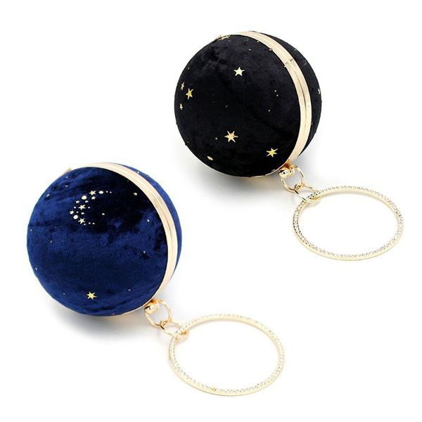 

thinkthendo women ring handle clutch evening party bridal wedding handbag purse shoulder bag