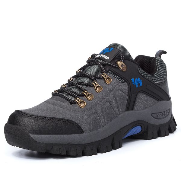 

men's work shoes outdoor sneakers men mesh shoes non-slip wear-resistant fishing male desert boots 808 drop shipping 36-47, Black