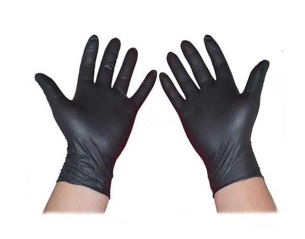 

new sale pvc powder (non latex) black pack of fingerless glove pairs s acid protective gloves qa97xl
