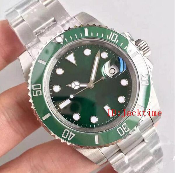 

u1 factory with watch box glidelock clasp ceramic bezel 40mm 116610 116610lv asia 2813 movement automatic mens watches, Slivery;brown