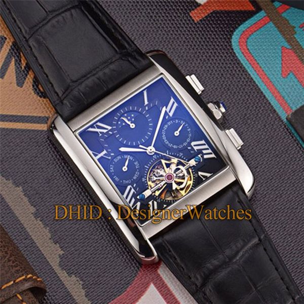 

classic mens watches square 316l steel leather strap wristwatches automatic movement watch man waterproof fashion luxury mens watches, Slivery;brown