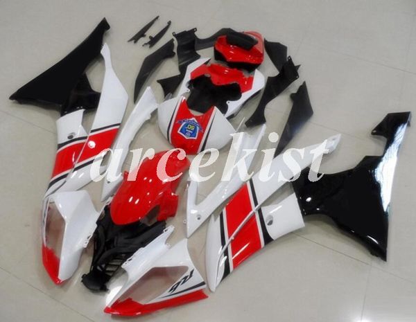 

new abs injection full fairings kit fit for yamaha yzf-r6 2008 2009 2010 2011 2012 2013 2014 2015 2016 r6 body set red white