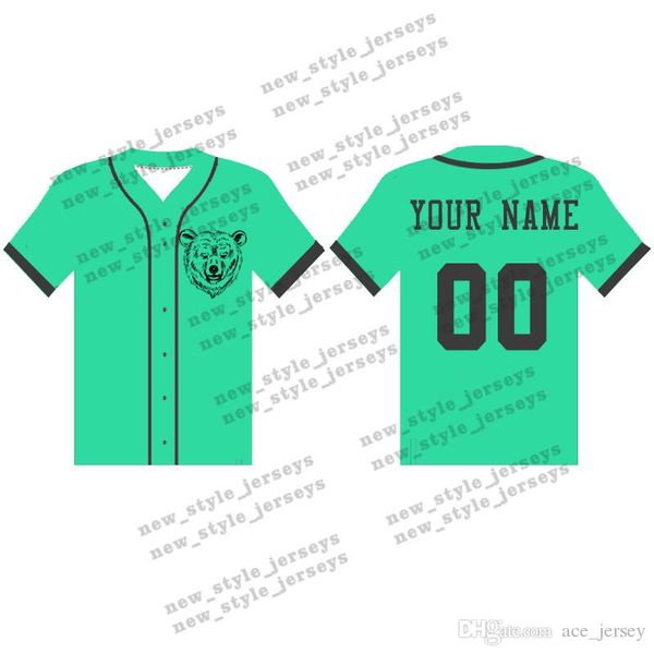 

40MAN Custom Baseball Jerseys Breathable 2019 Men youth Quick Dry Blue white Stitched M-XXXL Green Baseball Jerseys