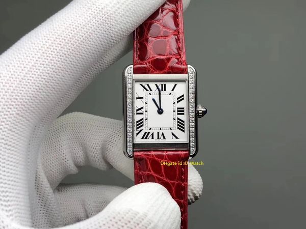 

новый роскошный женские часы дизайнерские автоматические наручные часы из нержавеющей стали 316 кожаный ремешок водонепроницаемый диаметр 31, Slivery;brown