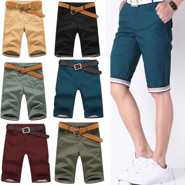 

mens shorts new summer fashion casual cotton slim bermuda masculina beach shorts joggers trousers male pant 2019 sale, White;black