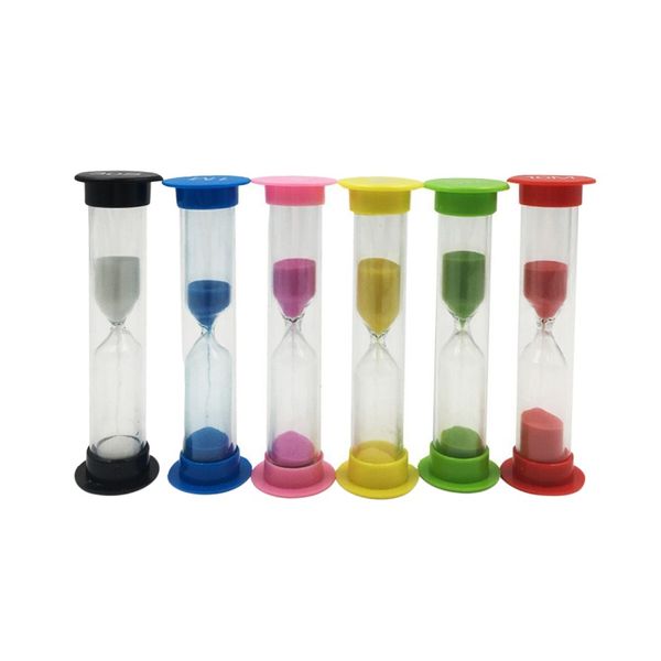 

6pcs colorful hourglass sandglass sand clock timers hourglass for kids gift