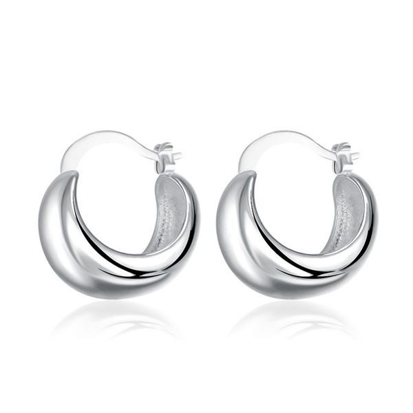 

plated sterling silver light belly earrings djse52 size 2.0cm*1.8cm;brand new women's 925 silver plate stud jewelry earrings
