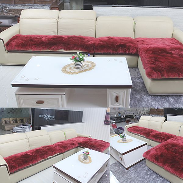 

home bedroom anti-skid rug shaggy floor mat artificial wool different colours