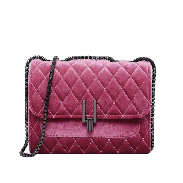 

solid color velvet mini crossbody bags for women 2019 autumn winter shoulder messenger bag lady travel handbags