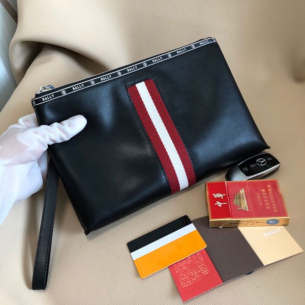 

classic men's handbag 7a high-end custom quality handbag fashion fashion business leisure style silver metal accessories