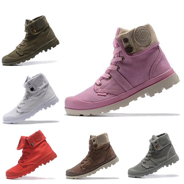 

new designer original palladium mens women winter brand boots white red pink purple army green casual trainers ace boots size 36-45