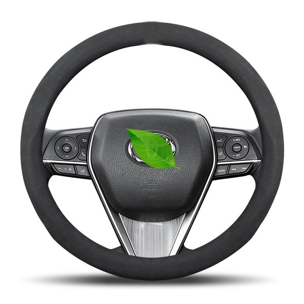 

suede leather steering-wheels cover 38cm 15" for camry corolla axio altis rav4 4runner c-hr fortuner harrier highlander