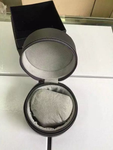 

luxury mens watch case accessories gray leather box original papers carry bag for tag watches gift boxes for womens wristwatch, Black;blue