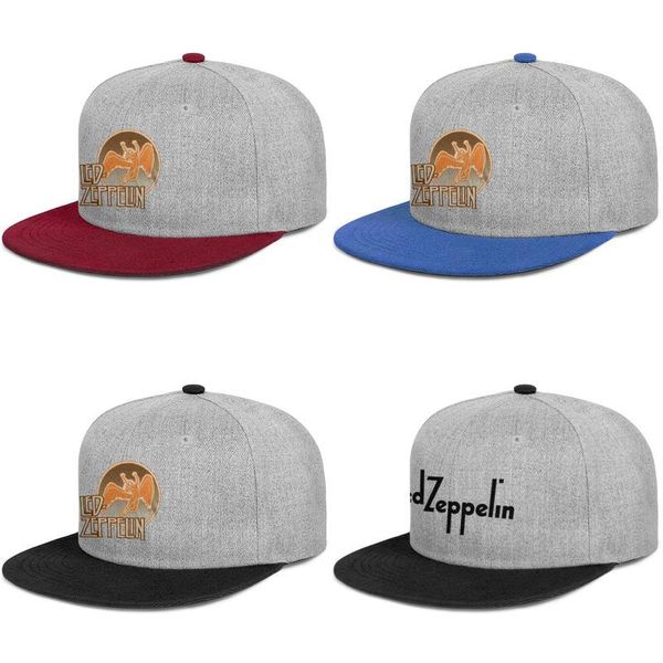 

led zeppelin логотипы черный для мужчин и женщин плоский край бейсболка дизайн мода бейсбол стильные шляпы zeppelin круг 77 флокированный ло, Blue;gray