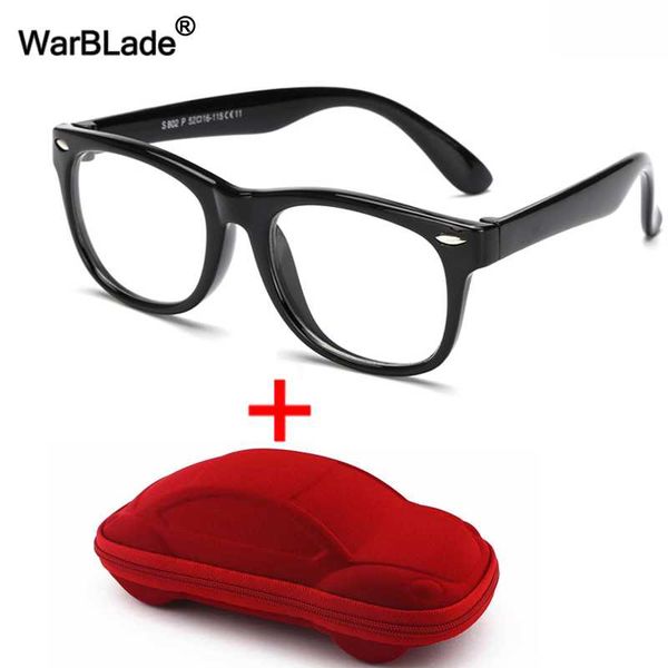 

warblade kids myopia prescription glasses boy girls children optical frame eyeglasses tr90 silicone computer transparent eyewear, Silver