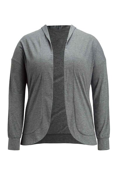 

fall 2019 new solid t-shirt cardigan sweater women's large, Black