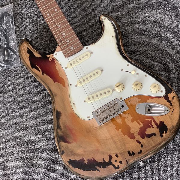 

Irory gallagher relic t electric guitar 100 handmade alder body hipping