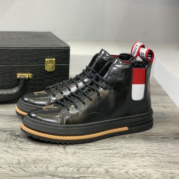 

2019 z2 fashion trend casual men shoes outdoor sports handsome wild luxury shoes in original box packaging zapatos hombre, Black