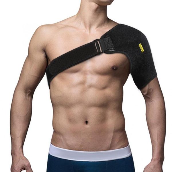 

us fr de yosoo регулируемый плечевой ремень поддержка brace спортзала спорта назад плеча arm protector сжатие бинты wrap, Black;blue