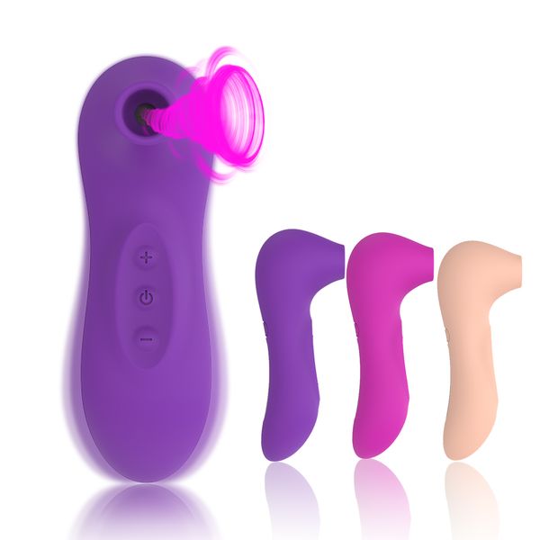 Succhiare vibratore capezzolo ventosa clitoride masturbatore dildo stimolatore del punto G leccare la lingua giocattoli del sesso orale per la donna J2222