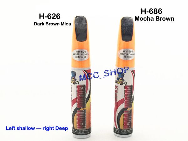 

1pcs tip with brush pro mending brown series car remover scratch repair paint pen clear (dark brown mica