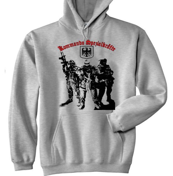 

ksk german special forces 1 - new cotton grey hoodie - all sizes in stock, Black