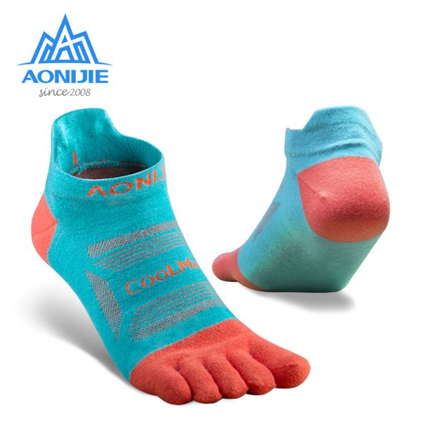 

3 pairs aonijie e4801 e4802 running low cut athletic five toe socks quarter socks toesocks for running marathon race trail, Black