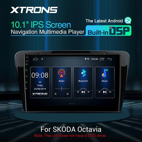

xtrons 10.1'' ips android dsp car multimedia stereo radio player for octavia 2014 2015 2016 gps rca obd tpms wifi no dvd car dvd