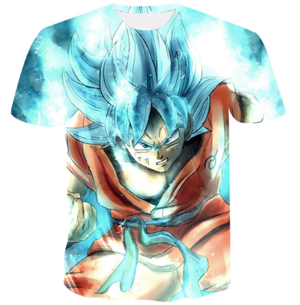 

новые аниме сайян сын гоку zamasu vegeta ирен dragonball z 3d печатных женщин / мужчин лето с коротким рукавом мужская футболка повседневная, White;black